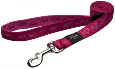 Поводок для собак Rogz "Alpinist", удлиненный, цвет: розовый, ширина 2,5 см. Размер XL