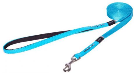 Поводок для собак Rogz "Luna ", удлиненный, цвет: голубой, ширина 1,1 см. Размер XS