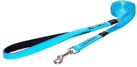 Поводок для собак Rogz "Luna ", удлиненный, цвет: голубой, ширина 1,6 см. Размер M