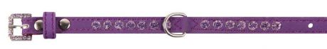 Ошейник для собак "Dezzie", цвет: фиолетовый, обхват шеи 25-30 см, ширина 1,5 см. Размер М. 5624114