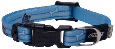 Ошейник для собак Rogz "Yo Yo", цвет: голубой, ширина 8 мм. Размер XS