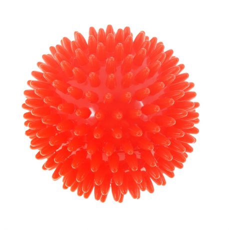 Игрушка для собак V.I.Pet "Массажный мяч", цвет: красный, диаметр 10 см