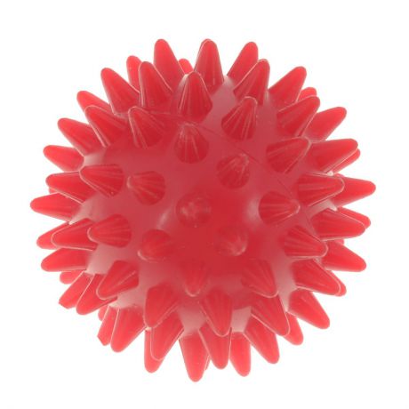 Игрушка для собак V.I.Pet "Массажный мяч", цвет: красный, диаметр 5,5 см