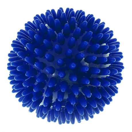 Игрушка для собак V.I.Pet "Массажный мяч", цвет: синий, диаметр 8 см