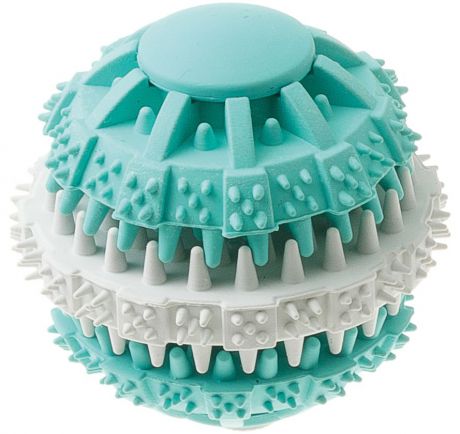 Игрушка резиновая с запахом мяты для чистки зубов "Мяч" малая 6 см 13103