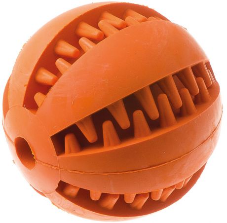 Игрушка для собак "Мяч", для чистки зубов, 7 см. 13117