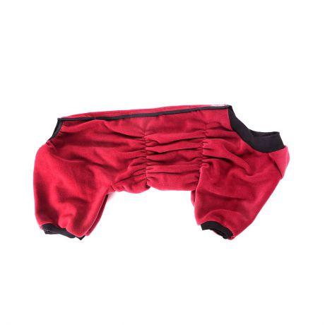 Комбинезон для собак "OSSO Fashion", для девочки, цвет: бордовый. Размер 28