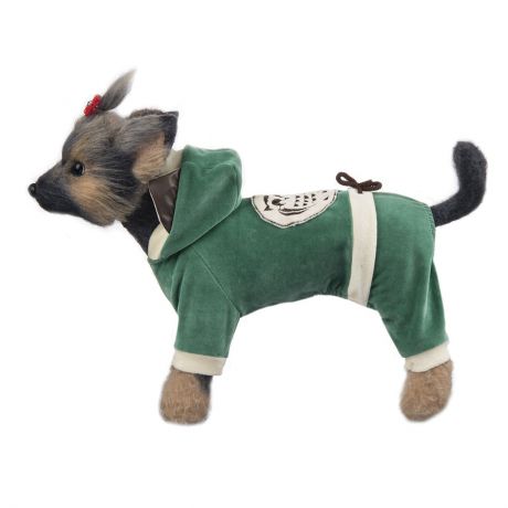 Комбинезон для собак Dogmoda "Сова", унисекс, цвет: зеленый, бежевый. Размер 4 (XL)
