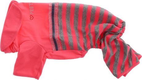 Комбинезон для собак Pret-a-Pet "Фэшн Ультра", для девочки, цвет: розовый, серый. Размер L. MOS-001