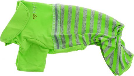 Комбинезон для собак Pret-a-Pet "Фэшн Ультра", для девочки, цвет: зеленый, серый. Размер L. MOS-002