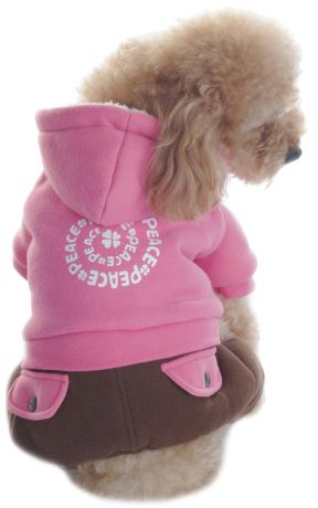 Комбинезон для собак "Dobaz", утепленный, цвет: розовый, коричневый. ДА1123БХХЛ. Размер XXL