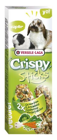 Палочки для кроликов и морских свинок Versele-Laga "Crispy", с овощами, 2 х 55 г