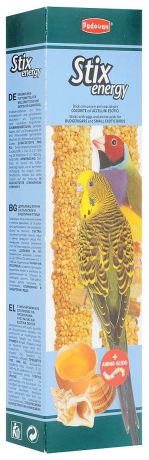Лакомство Padovan "Энерджи", для волнистых попугаев и экзотических птиц, 80 г