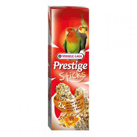 Лакомство "Versele-Laga" для средних попугаев, палочки с орехами и медом, 2х70 г
