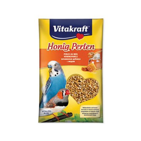 Подкормка для волнистых попугаев Vitakraft "Honig-Perlen", медовая, 20 г
