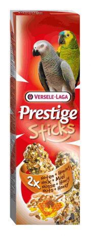 Лакомство для крупных попугаев Versele-Laga "Prestige Sticks", с орехами и медом, 2х70 г