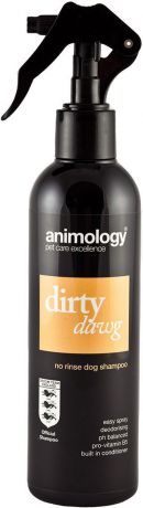 Шампунь-спрей с кондиционером Animology "Dirty Dawg No Rinse", для устранения неприятных запахов, для взрослых собак, 250 мл