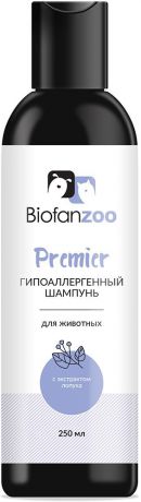 Шампунь для животных Biofan Zoo Premier, гипоаллергенный, с экстрактом лопуха, 250 мл