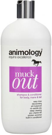 Шампунь-кондицион очищающий Animology "Muck Out Horse. Долой грязь!", для лошадей, 750 мл