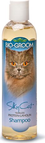 Шампунь-кондиционер для кошек Bio-Groom "Silky Cat", без слез с протеином и ланолином, 236 мл