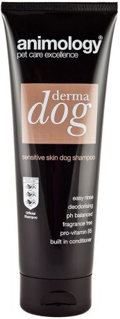 Шампунь-кондиционер для собак Animology "Derma Dog", концентрированный, для чувствительной кожи, 250 мл