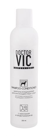 Шампунь-кондиционер "Doctor Vic", для короткошерстных собак, 250 мл