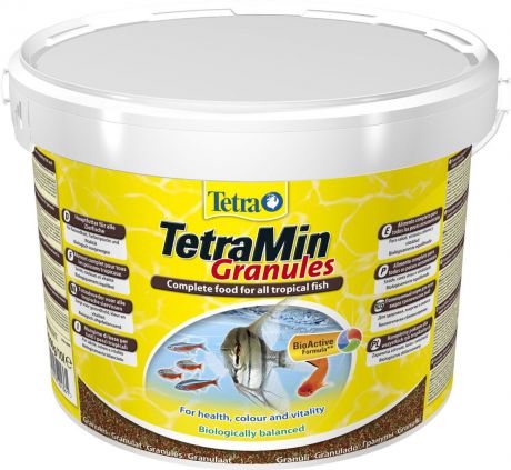 Корм Tetra "TetraMin. Granules" для всех видов тропических рыб, гранулы, 10 л (4,2 кг)