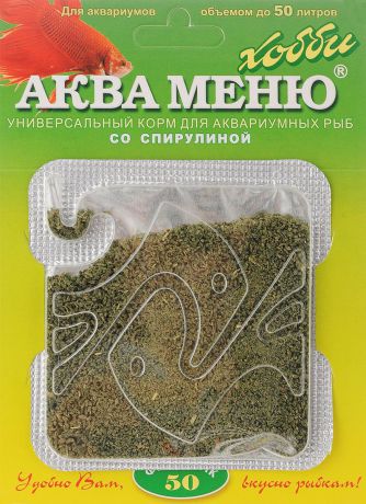 Корм Аква Меню "Фитоклик-50" для рыб, со спирулиной, 6,5 г