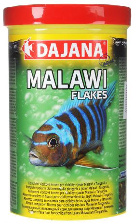 Корм для рыб Dajana "Malawi Flakes", для цихлид озер Малави и Танганьика, 1 л (200 г)