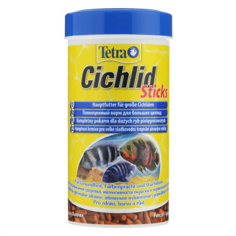 Корм сухой Tetra "Cichlid. Sticks" для больших цихлид, палочки, 250 мл (75 г)