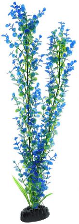 Растение для аквариума Barbus "Бакопа", пластиковое, цвет: зеленый, синий, высота 50 см