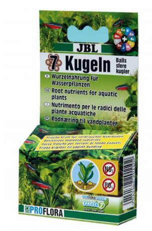 Шарики с удобрениями JBL "7 Kugeln", для корней водных растений, 7 шт