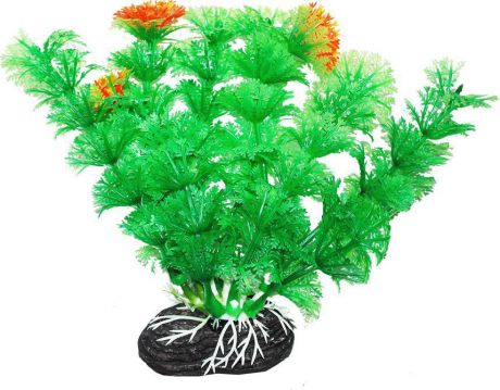 Растение для аквариума Уют "Амбулия зеленая с оранжевым", высота 11 см