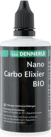 Удобрение жидкое Dennerle "Nano Carbo Elixier BIO", с калием и микроэлементами, 100 мл