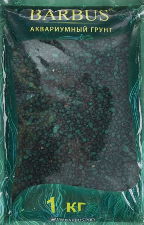Грунт для аквариума Barbus "Премиум", натуральный, кварц, цвет: зеленый, 2-4 мм, 1 кг