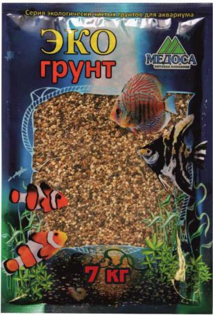Грунт для аквариума "ЭКОгрунт", галька реликтовая, 1-3 мм, 7 кг