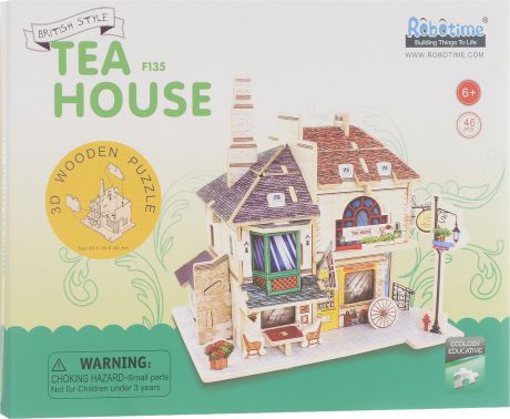Robotime 3D пазл Британский чайный дом