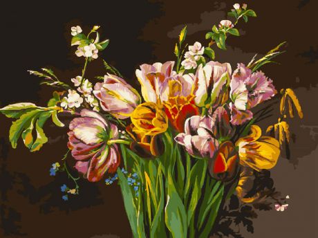Набор для рисования Белоснежка "Голландские тюльпаны", 30 х 40 см
