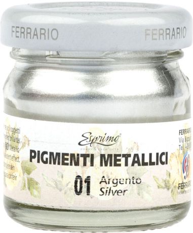 Ferrario Пигмент металлик цвет 001 серебро