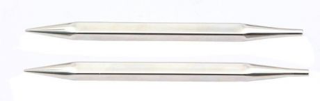 Спицы съемные KnitPro "Nova Cubicss", диаметр 5,5 мм, для длины тросика 20 см, цвет: серебристый, 2 шт