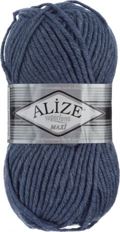 Пряжа для вязания Alize "Superlana Maxi", цвет: джинса (203), 100 м, 100 г, 5 шт