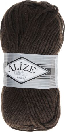 Пряжа для вязания Alize "Superlana Maxi", цвет: темный шоколад (26), 100 м, 100 г, 5 шт