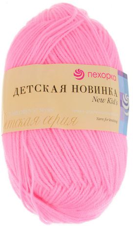 Пряжа для вязания Пехорка "Детская новинка", цвет: ярко-розовый (11), 200 м, 50 г, 10 шт