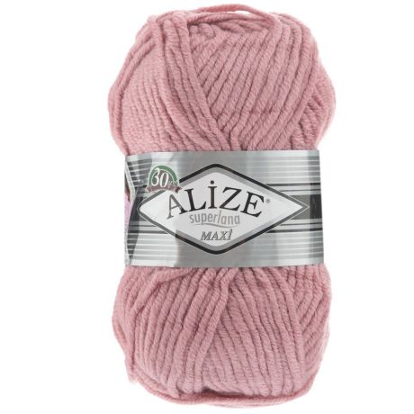 Пряжа для вязания Alize "Superlana Maxi", цвет: пудра (161), 100 м, 100 г, 5 шт