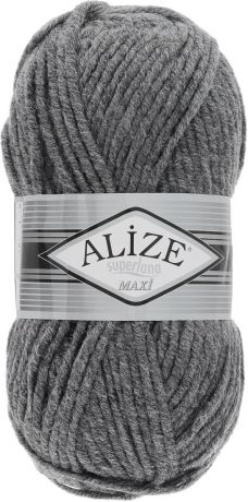 Пряжа для вязания Alize "Superlana Maxi", цвет: темно-серый (182), 100 м, 100 г, 5 шт