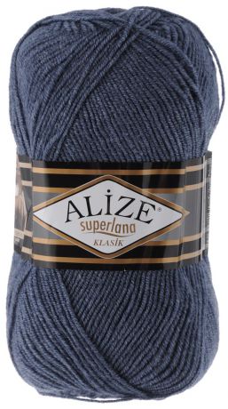 Пряжа для вязания Alize "Superlana Klasik", цвет: джинсовый (203), 280 м, 100 г, 5 шт