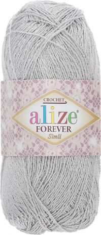 Пряжа для вязания Alize "Forever Simli", цвет: серый (52), 280 м, 50 г, 5 шт