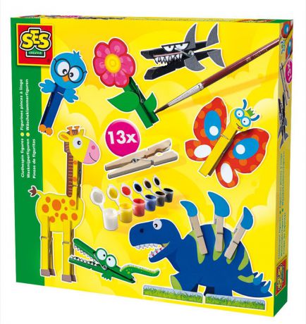 SES Creative Набор для изготовления игрушек Веселые прищепки