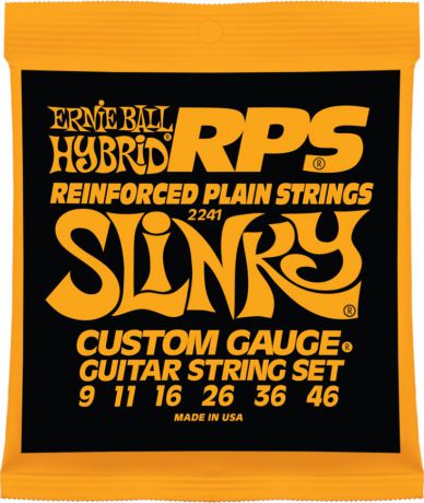 Ernie Ball Hybrid Slinky RPS Nickel Wound струны для электрической гитары (9-46)