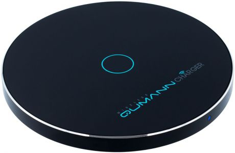 Беспроводное зарядное устройство Qumann QWC-02 Wireless Disc Qi Fast Charger, Black